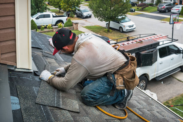 Professional Flat Roof Repair technician working in Clinton, MN